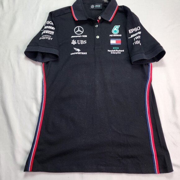 New Petronas Mercedes AMG F1 Racing Polo Shirt Women (L) - Picture 5 of 7